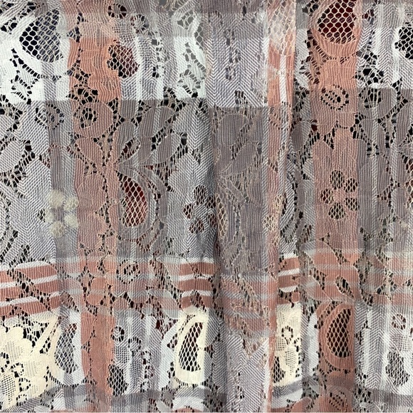 SAM Edelman Riley Blue Red Plaid Lace Back Button Down Shirt Medium - Picture 9 of 15